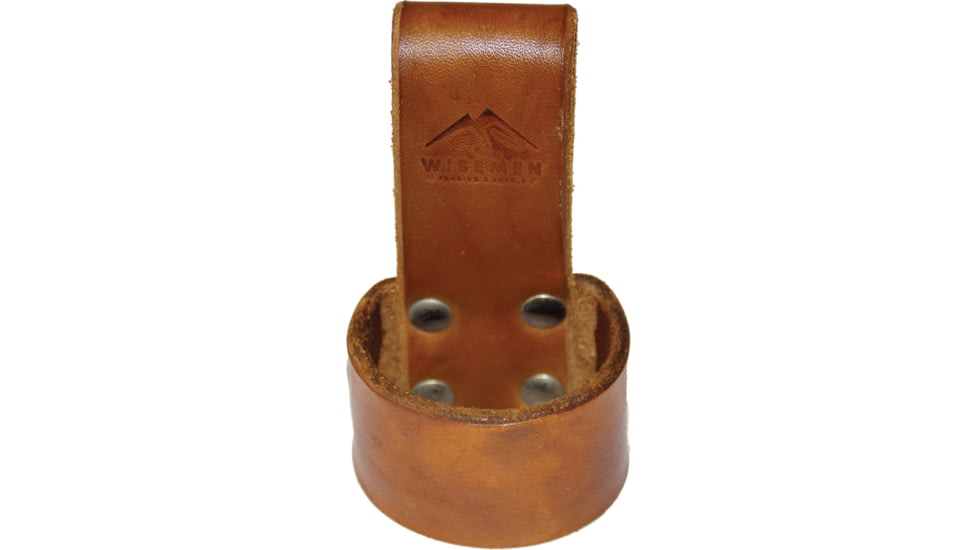 Wisemen Trading Dark Brown Axe Belt Loop, 2in x 1.5in, Leather, Dark Brown, 3568