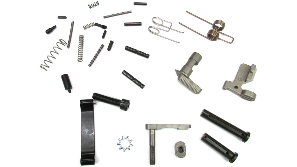 WMD Guns Lower Parts Kit .308 Mod 2, NiB-X, Nickel/Black, 1-NIBXLPK308M2