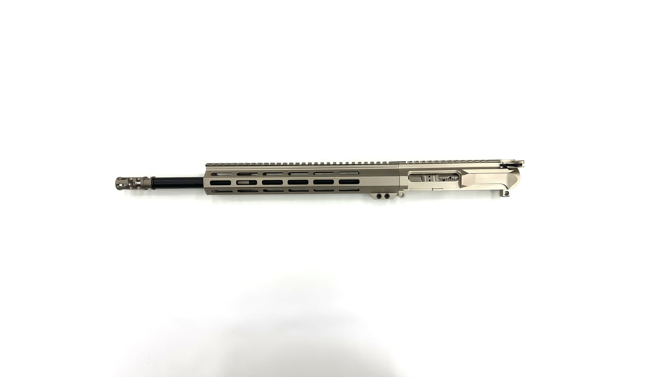 WMD Guns AR-15 16in M-LOK Upper Receiver Assembly - Left Hand, 12in Hanguard, NiB-X, Silver, 1-NIBXUAMLOK12-LH