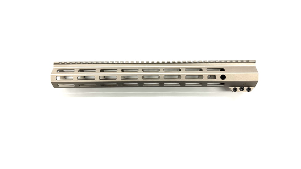 WMD Guns AR-15 M-LOK Handguard, 15in 5A, NiB-X, Nickel, Silver, 1-NIBXMLOKHG15 QD 5A