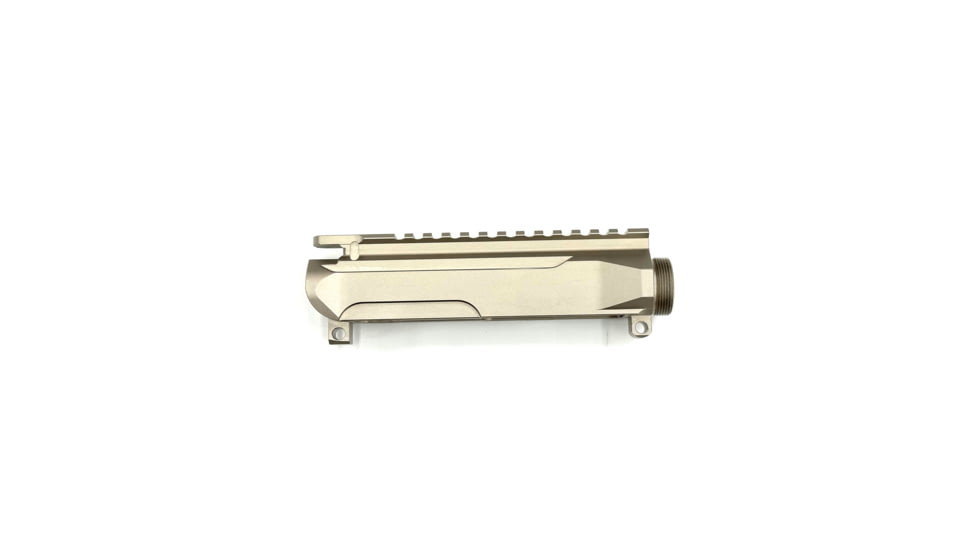 WMD Guns AR-15 Threaded Stripped Upper Receiver - SLAB Style, NiB-X, Left Hand, Silver, 1-NIBXUB-SLAB-LH