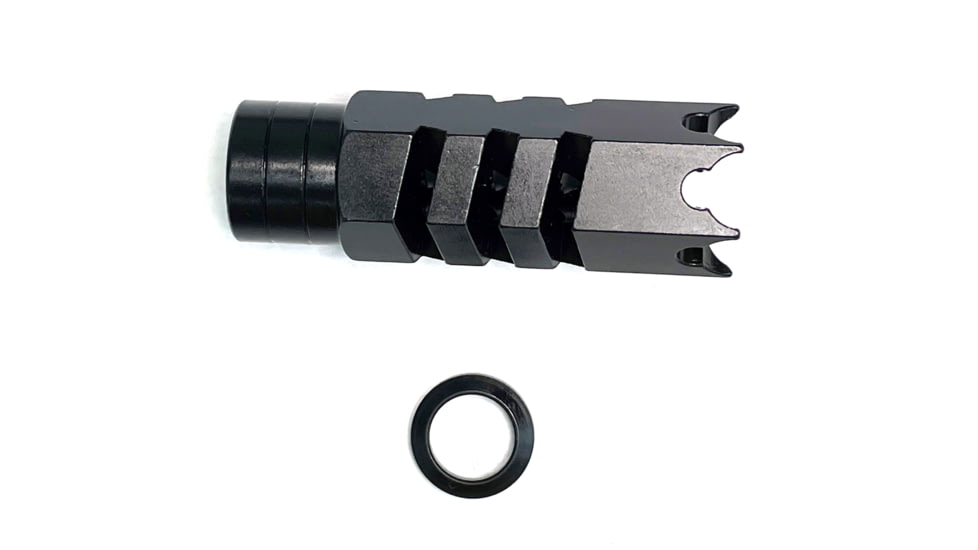 WMD Guns Muzzle Brake, 5.56, 1/2x28, Nitromet, Black, 1-NMMB24