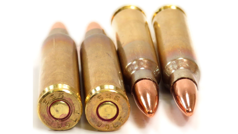 Wolf Ammo 5.56x45mm 55 grain Full Metal Jacket Rifle Ammo,20 Rounds, GWM193