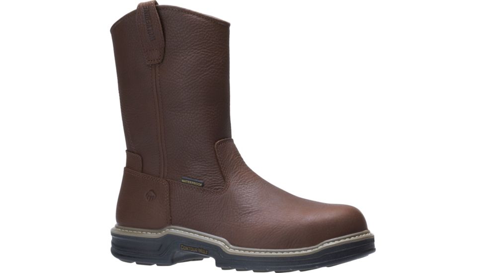 Wolverine Buccaneer Waterproof Wellington Work Boot - Mens, Dark Brown, 10.5 US, Extra Wide, W04827-10.5EW