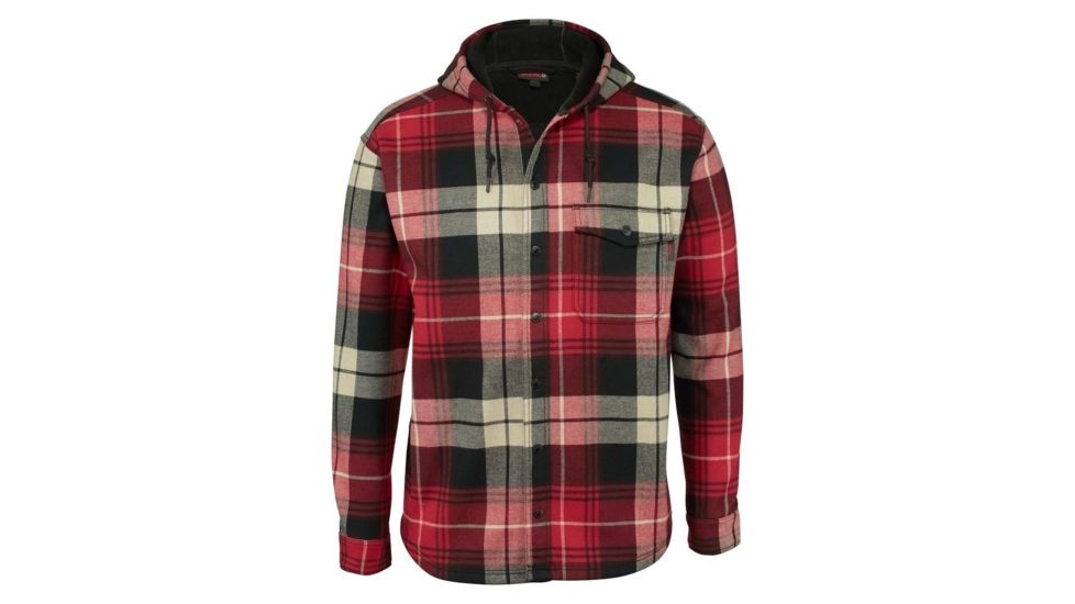 Wolverine Bucksaw SJ Shirt - Men's, Chili Plaid, 2XL W1203770-603-XXL