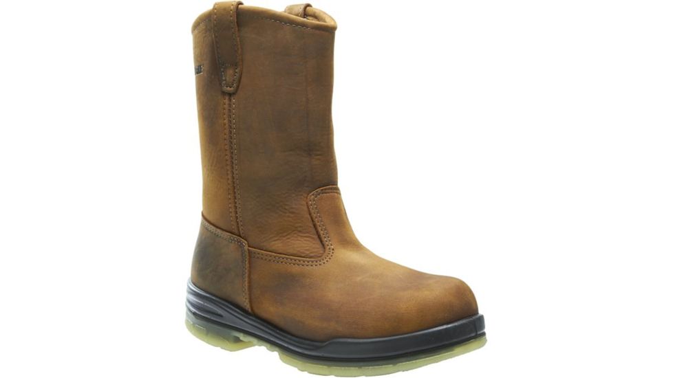 Wolverine Durashocks Waterproof Insulated Steel-Toe Wellington Boot - Mens, Stone, 10 US, Extra Wide, W03258-10EW