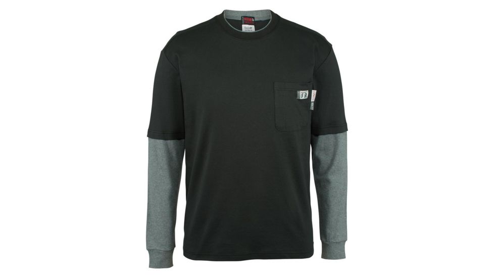 Wolverine FR Miter Shirt - Mens, Black, Medium, W1207030-003-M