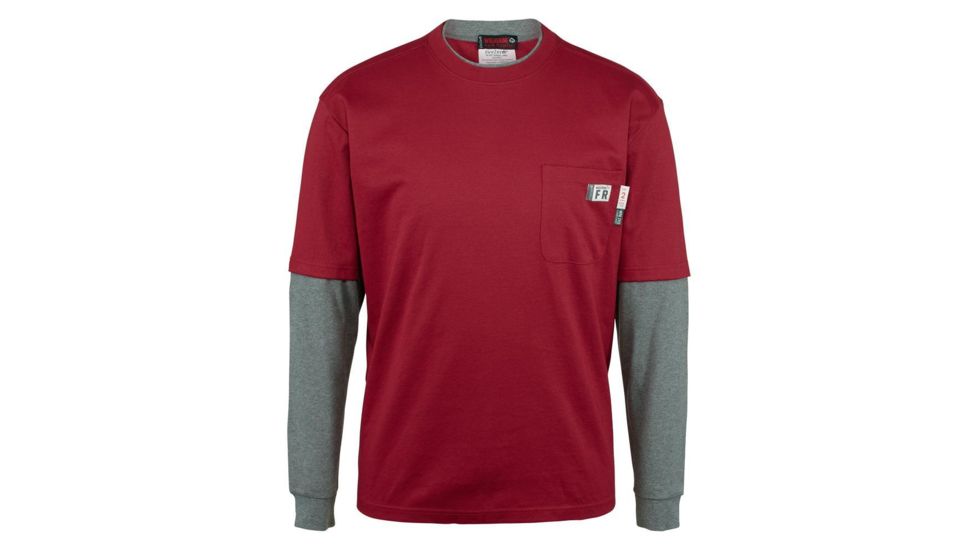 Wolverine FR Miter Shirt - Mens, Dark Red, Extra Large, W1207030-617-XL