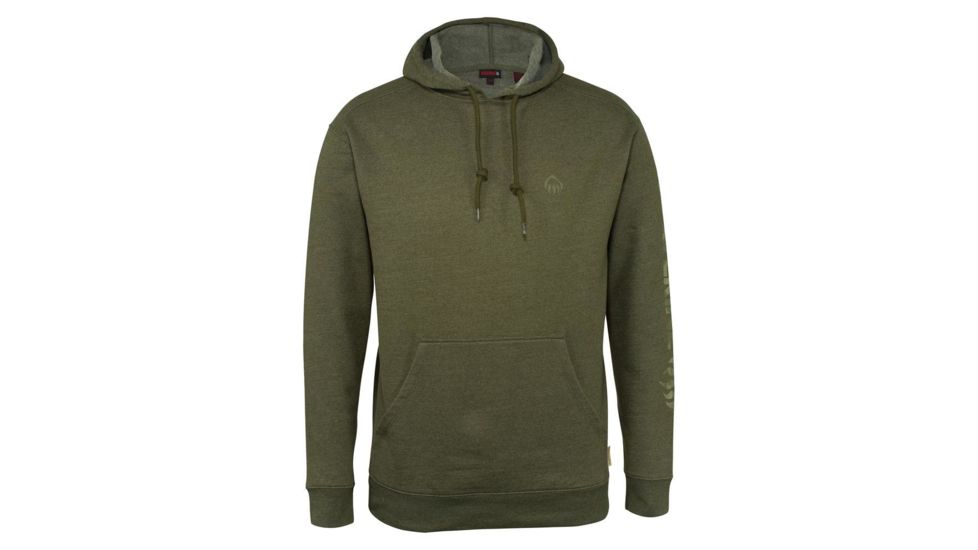 Wolverine Graphic Camo Logo Long Sleeve Hoody - Men's, Dark Olive Heather, Medium W1206810-304-M