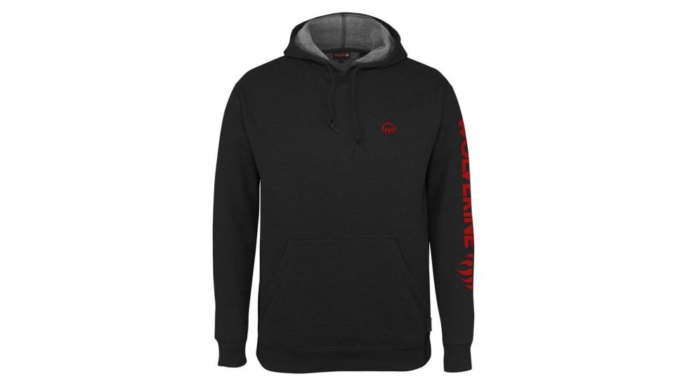 Wolverine Graphic Logo Long Sleeve Hoody - Mens, Black, 2XL, W1206800-003-XXL