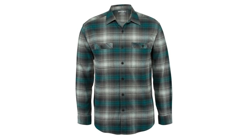 Wolverine Grayson Stretch Long Sleeve Flannel Shirt - Men's, Onyx Plaid, Medium W1206400-031-M