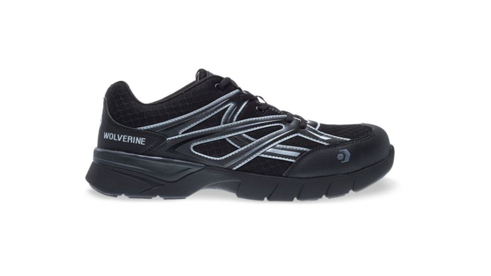 Wolverine Jetstream CarbonMAX Safety Toe Shoe - Mens, Black, 7 US, Medium, W10674-7M