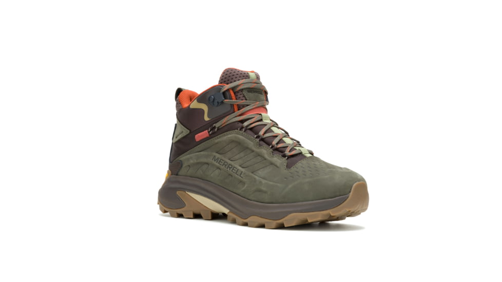 Wolverine Moab Speed 2 Leather MID WP Hiking Shoes - Mens, Olive, 13 US, J037781-13