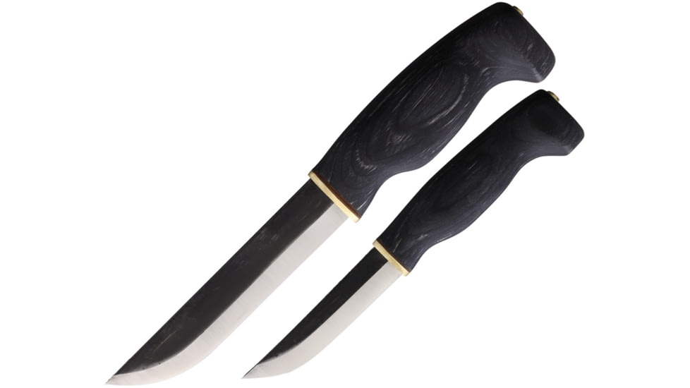 Wood Jewel Big Double Fixed Blade Set Blk