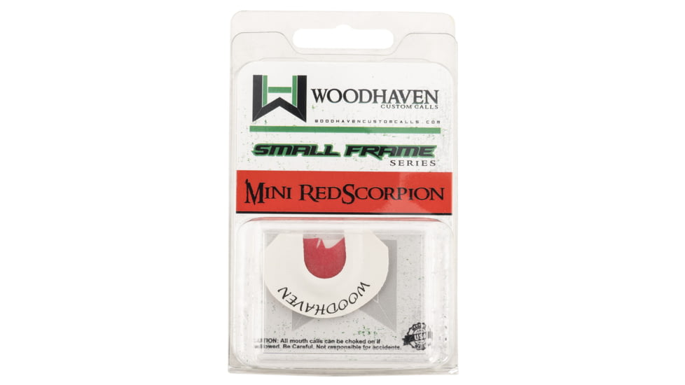 Woodhaven Calls Red Scorpion  Diaphragm Call Triple Reed, Turkey, White, WH122
