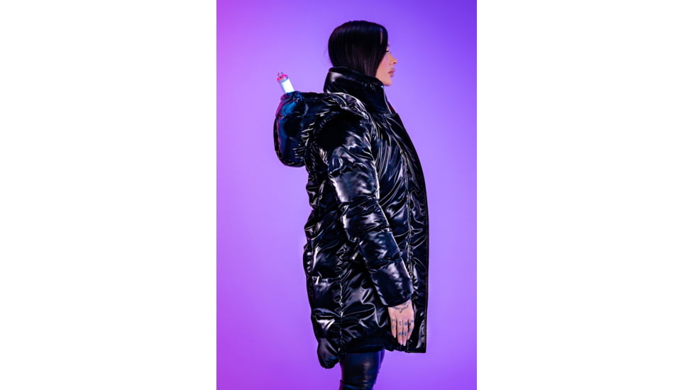 Woodpecker Penguin Unquilted Long Coat - Womens, All Wet Black, L, WPW010-AWB-L