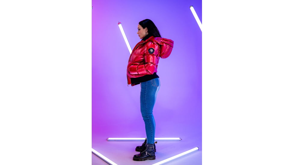 Woodpecker Woody Bomber Jacket - Womens, Raspberry/Red, L, WPW006-RAS-L