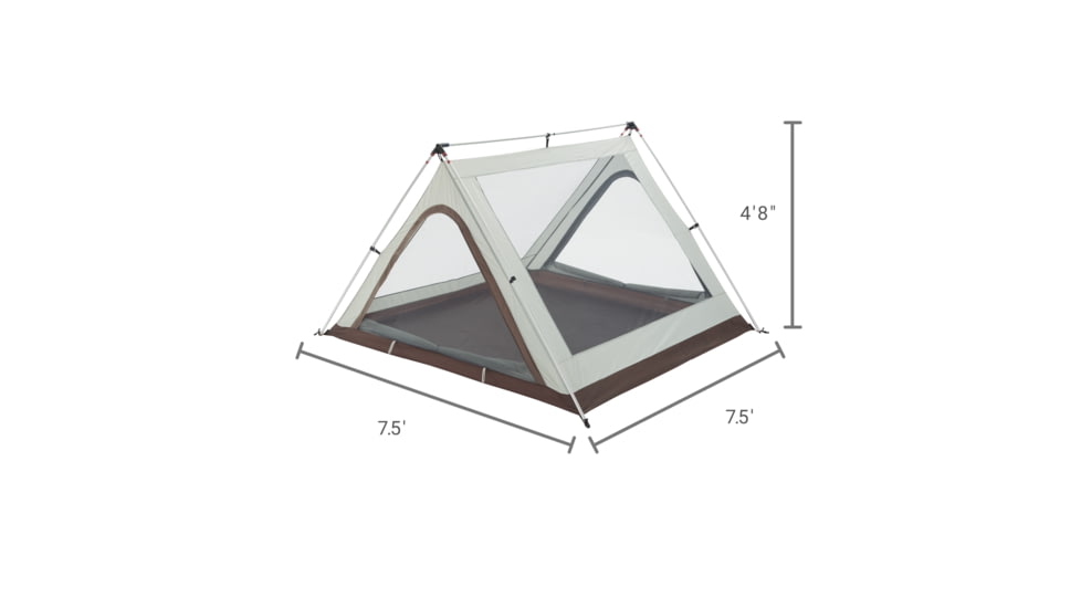 Woods A-Frame 3-Person 3-Season Tent, Brown, CTI0763235