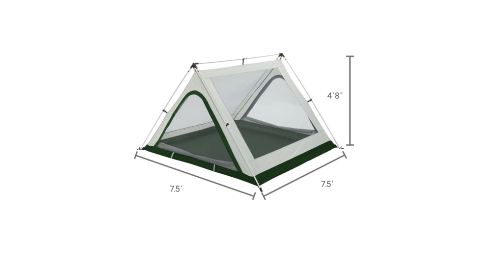 Woods A-Frame 3-Person 3-Season Tent, Green, CTI0763235G
