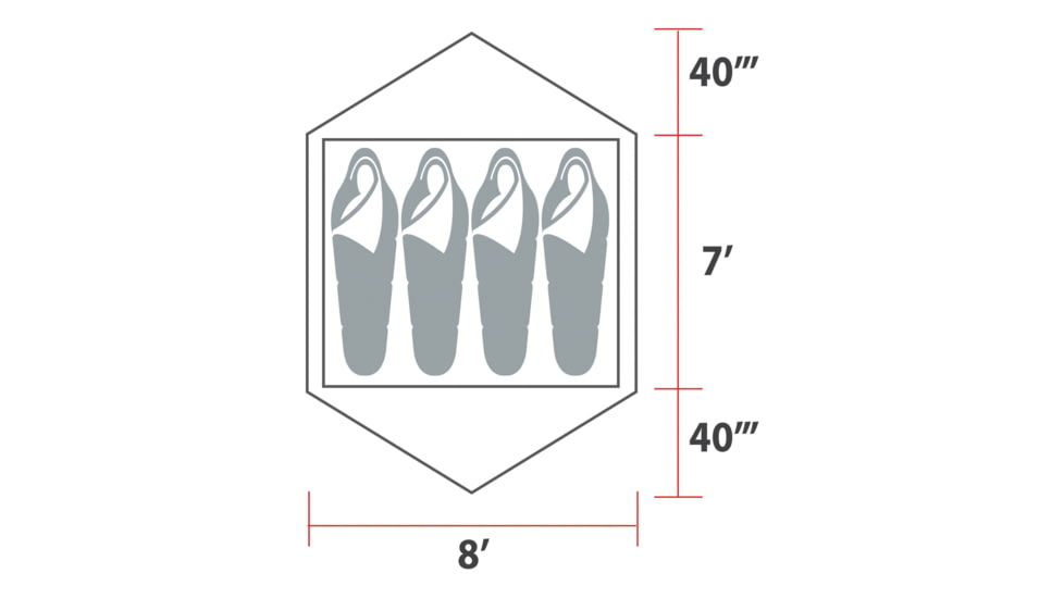Woods Lookout 4-Person 3-Season Tent, CTI0765840