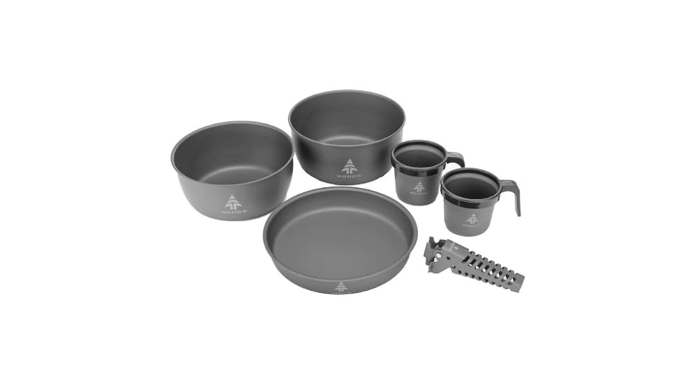 Woods Nootka Anodized 5-pc Camping Cook Set, CTI0763520