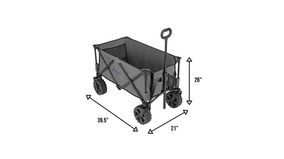 Woods Outdoor Collapsible Utility King Wagon, 225 lb Capacity, Gray, CTI0762933