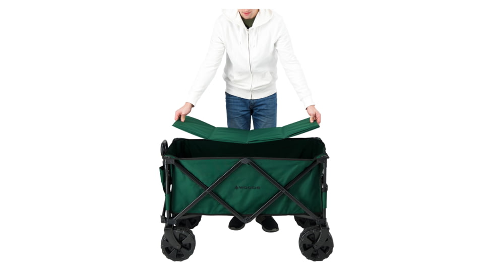 Woods Outdoor Collapsible Utility King Wagon, 225 lb Capacity, Green, CTI0762933G