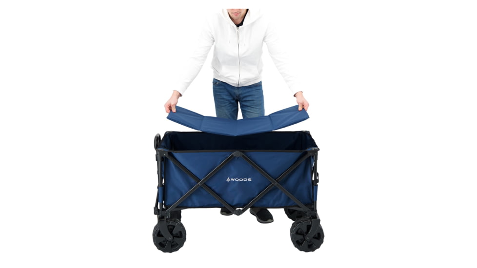 Woods Outdoor Collapsible Utility King Wagon, 225 lb Capacity, Navy, CTI0762933N