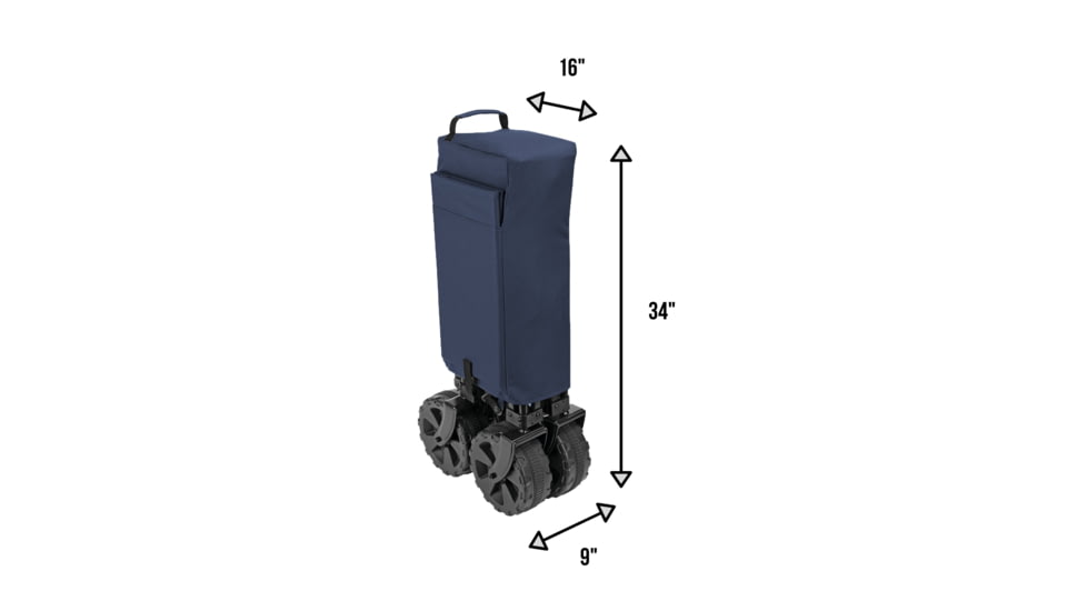 Woods Outdoor Collapsible Utility King Wagon, 225 lb Capacity, Navy, CTI0762933N