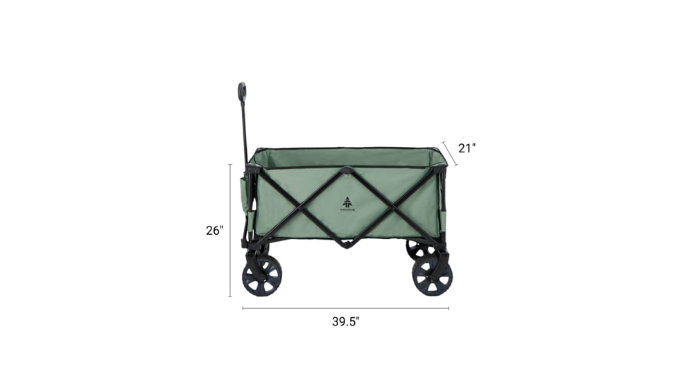Woods Outdoor Collapsible Utility King Wagon, 225 lb Capacity, Spray, CTI0762933S