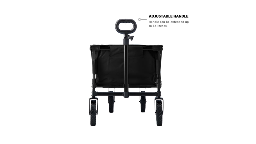 Woods Outdoor Collapsible Utility Standard Wagon, 150 lb Capacity, Black, CTI0765541
