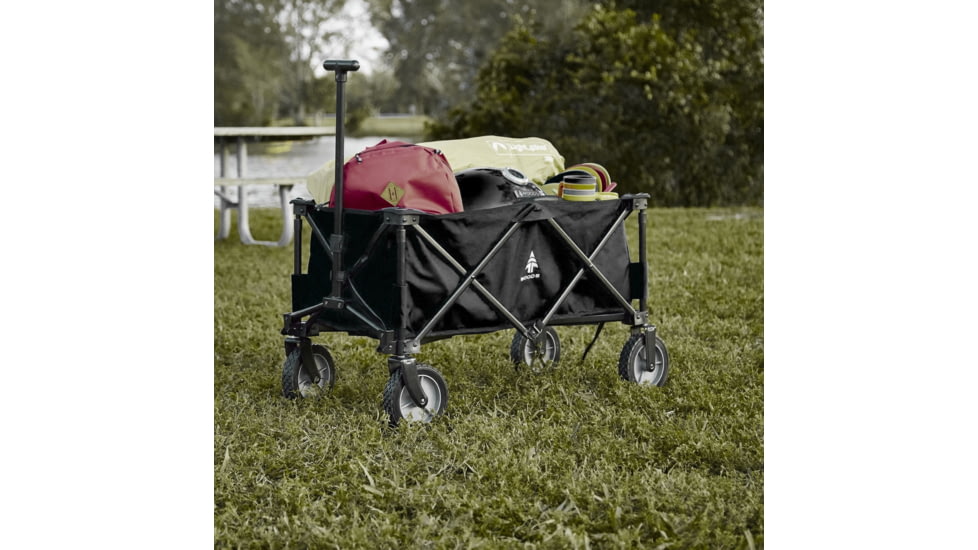 Woods Outdoor Collapsible Utility Standard Wagon, 150 lb Capacity, Black, CTI0765541