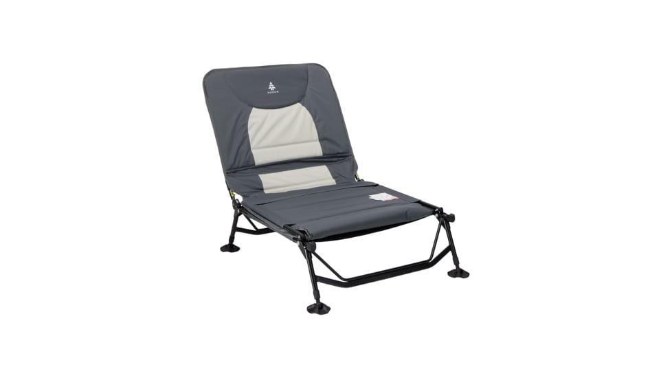 Woods Portable Quick Set-up Folding Adjustable 2-in-1 Camping Lounger/Cot, Gray, CTI0765535