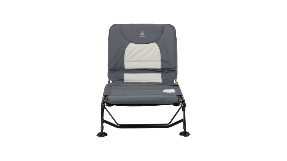 Woods Portable Quick Set-up Folding Adjustable 2-in-1 Camping Lounger/Cot, Gray, CTI0765535