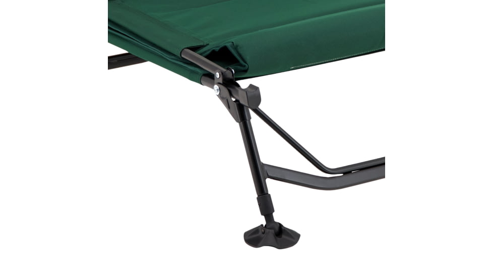 Woods Portable Quick Set-up Folding Adjustable 2-in-1 Camping Lounger/Cot, Green, CTI0765535G
