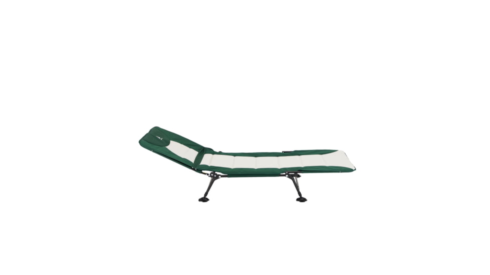 Woods Portable Quick Set-up Folding Adjustable 2-in-1 Camping Lounger/Cot, Green, CTI0765535G