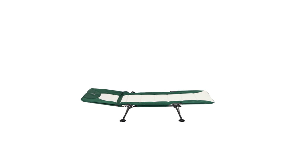 Woods Portable Quick Set-up Folding Adjustable 2-in-1 Camping Lounger/Cot, Green, CTI0765535G