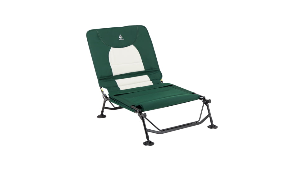 Woods Portable Quick Set-up Folding Adjustable 2-in-1 Camping Lounger/Cot, Green, CTI0765535G