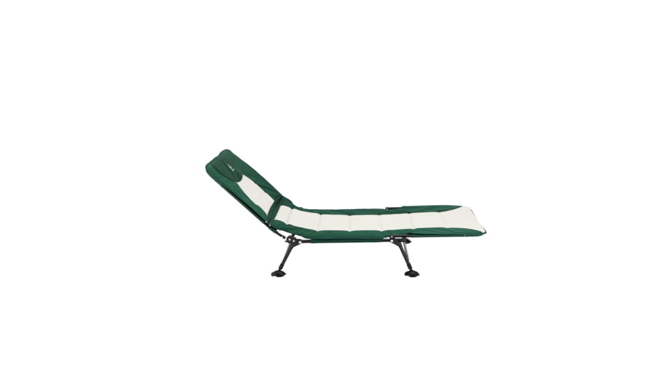 Woods Portable Quick Set-up Folding Adjustable 2-in-1 Camping Lounger/Cot, Green, CTI0765535G