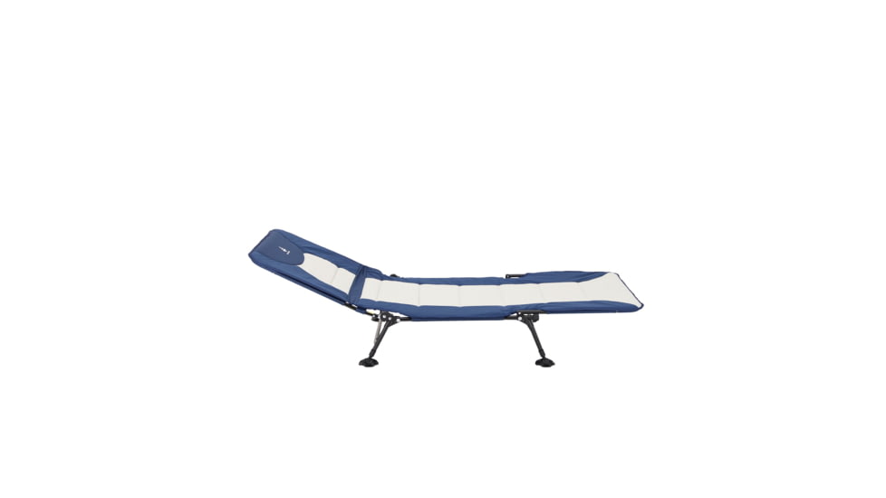 Woods Portable Quick Set-up Folding Adjustable 2-in-1 Camping Lounger/Cot, Navy, CTI0765535N