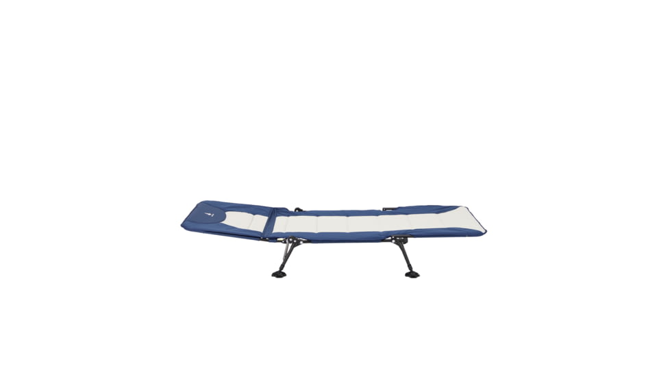 Woods Portable Quick Set-up Folding Adjustable 2-in-1 Camping Lounger/Cot, Navy, CTI0765535N