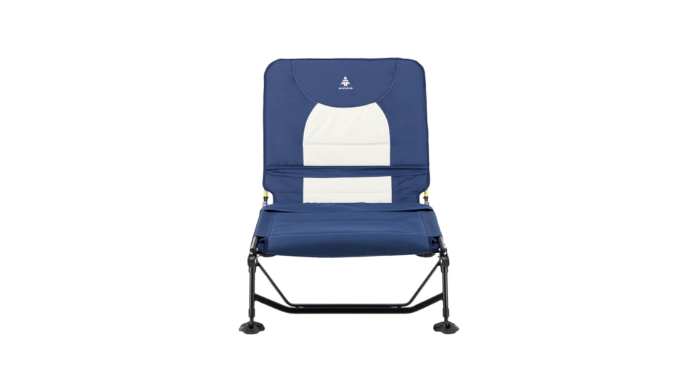Woods Portable Quick Set-up Folding Adjustable 2-in-1 Camping Lounger/Cot, Navy, CTI0765535N