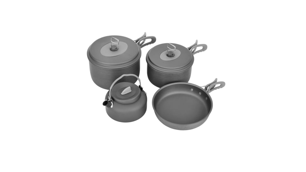 Woods Selkirk Anodized 4-pc Camping Cook Set, CTI0766080
