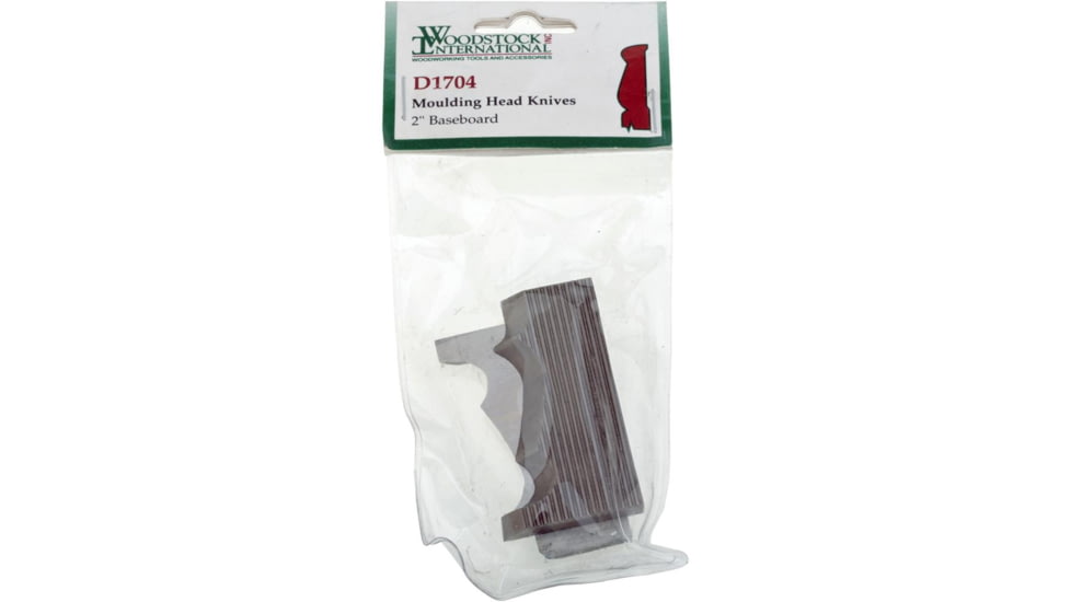 Woodstock 2in Baseboard Moulding Head Knives, Set of 2, D1704