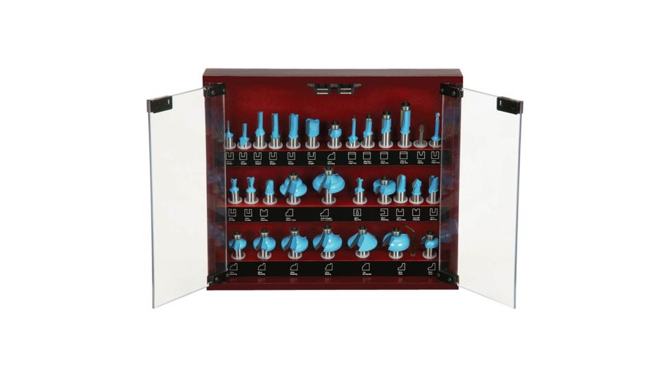 Woodstock 30 pc. Carbide Tipped Router Bit Set 1/2in Shank D3727