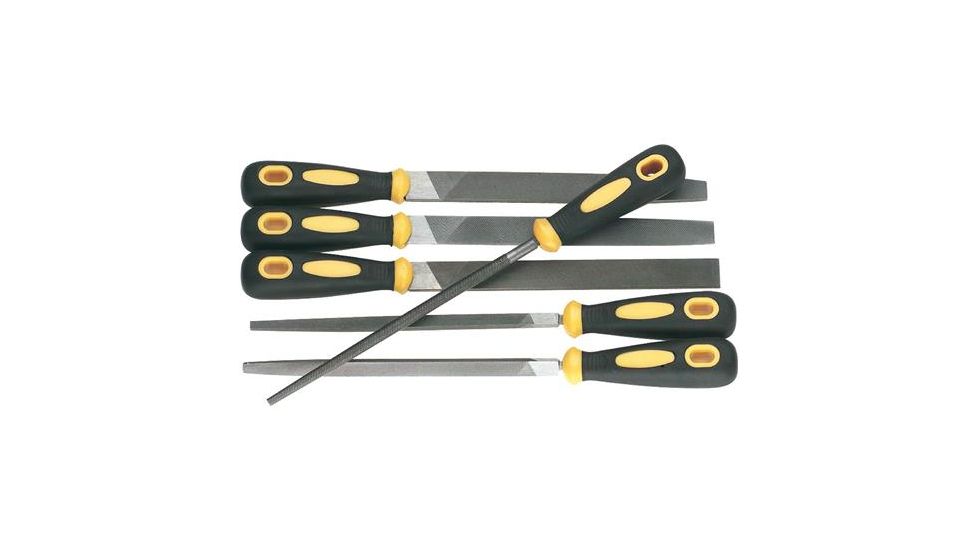 Woodstock 6 Pc. File Set with Rubber Handles, 12.25 in. Overall Length D3112