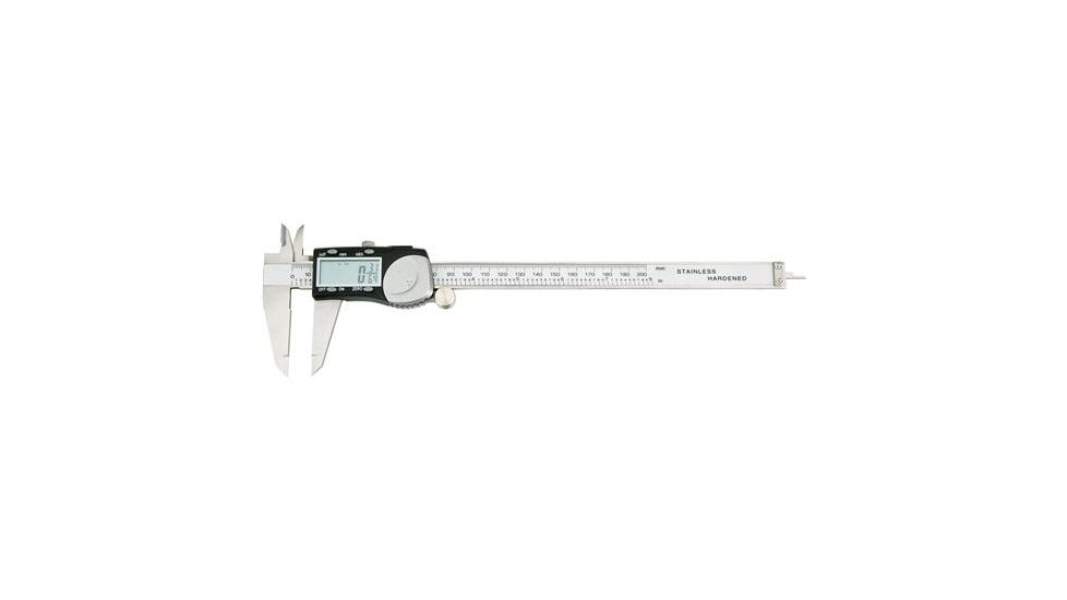 Shop Fox 8 in. Stainless Steel Digital Caliper, Decimal/Fractional Digital D4130
