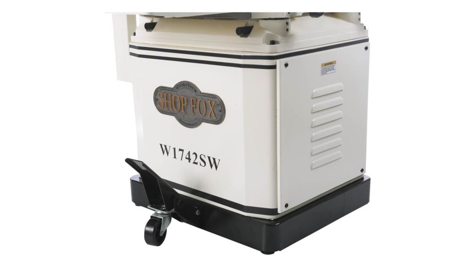 Woodstock SHOP FOX 15in Planer with Spiral Cutterhead &amp; Built-in Mobile Base, W1742SW