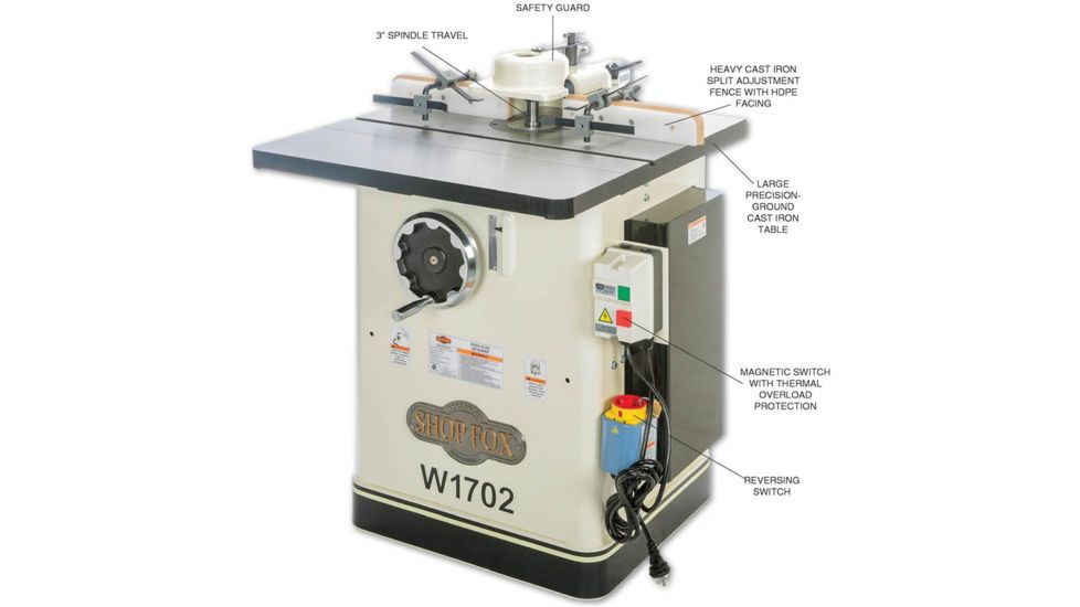 Shop Fox 3 HP Shaper, W1702