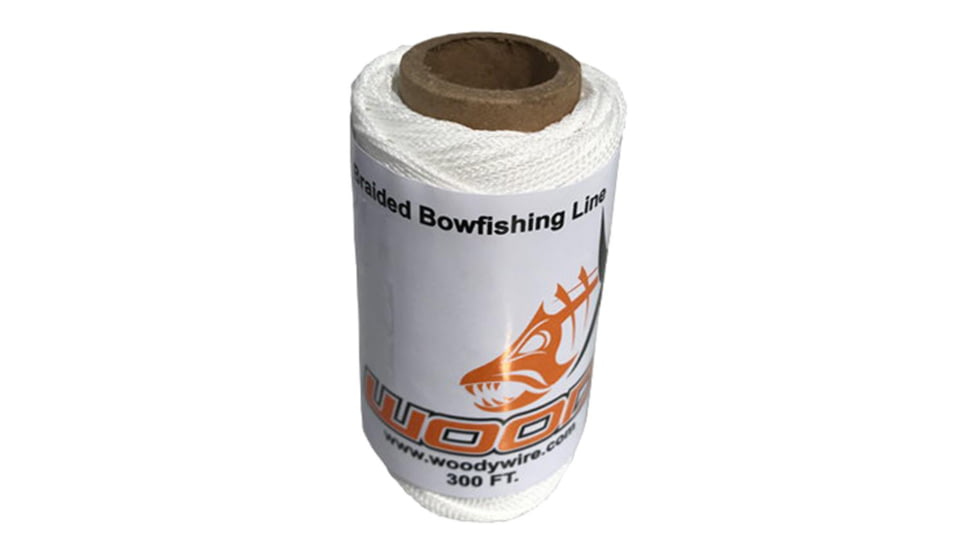 Woody Wire Bowfishing Braided Line 300 ft., White, WW300